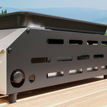 Gas Grill, Gas Bbq W/ Non-stick Griddle For Camping | Large | Silver