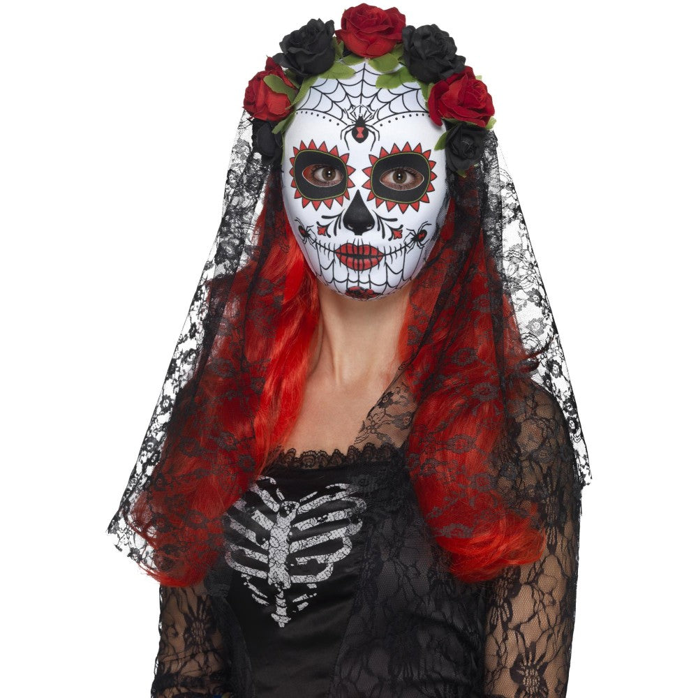 Day Of The Dead Senorita Mask, Full Face