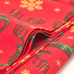 Red Reindeer 100% Cotton Christmas Tablecloth | 137 x 229cm | Red