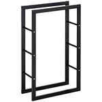 Metal Firewood Rack Elevated Design 100H x 60Wcm