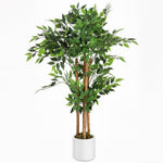 HOMCOM Artificial Banyan Tree, Faux Plant For Home Decor