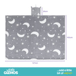 Moonglow In The Dark Kids Hooded Blanket