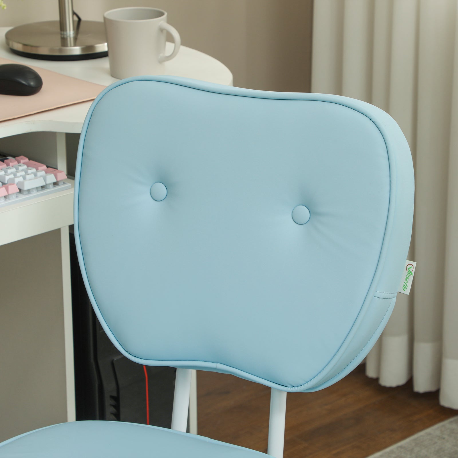 Vanity Task Chair, Armless | Blue