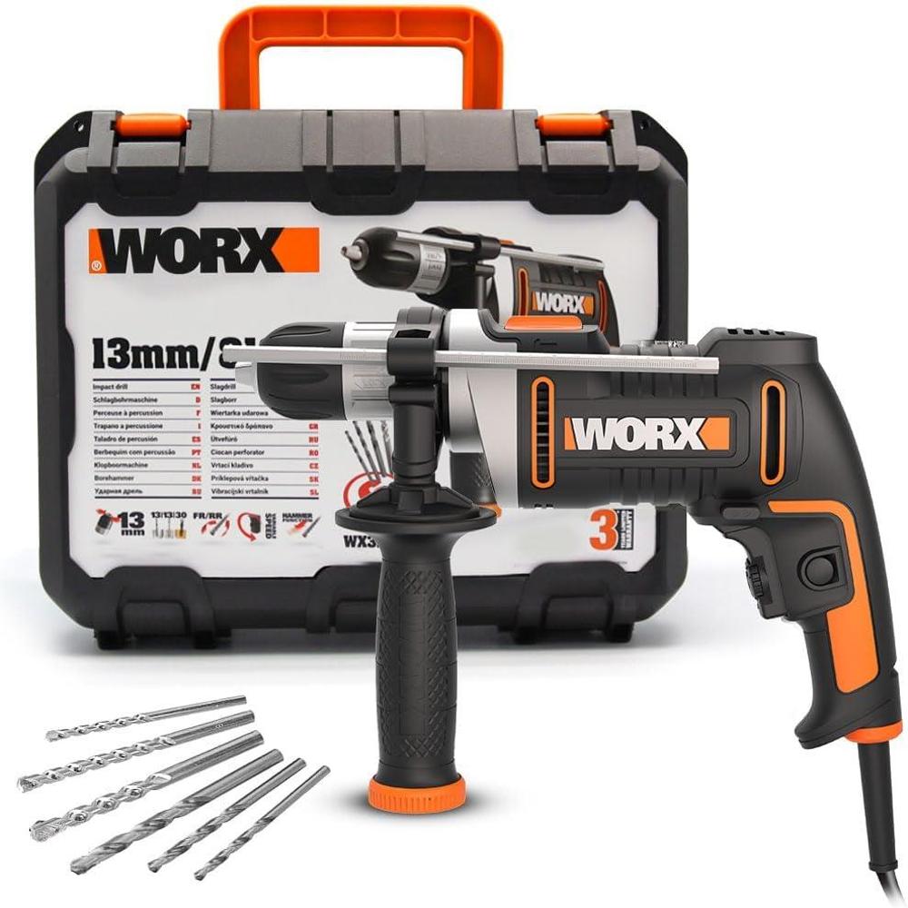 800w Impact Drill Wx328 13mm Keyless Chuck Variable Speed Percussion