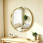 Wall Mirror 61 Cm, Wall Mounted Bathroom Mirror | Gold