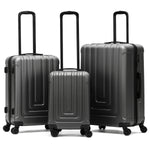 Set Of 3 Hard Shell Suitcases Overhead Carry On Cabin Bag & Check In 20kg+ Medium And Large Bag. | Set of 3 | Anthracite