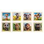 Wooden Toddler Animals Cognitive Jigsaw Puzzle Set
