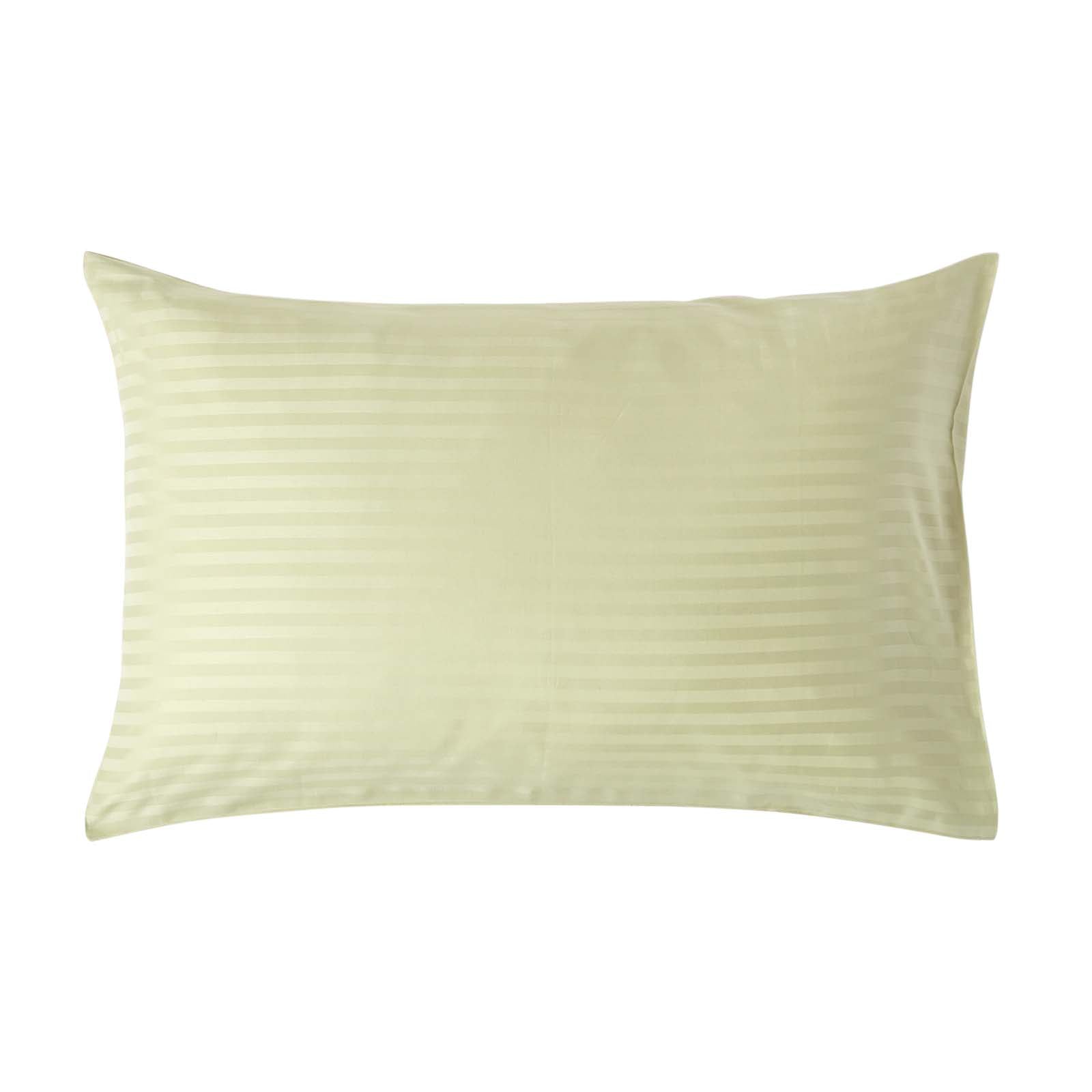 Egyptian Cotton Satin Stripe Housewife Pillowcase 330 Tc | 48 x 74cm | Sage Green