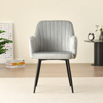 Charlotte Velvet Dining Chairs Set Of 2 - Modern Elegance And Comfort