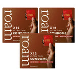 36x Mediumbrown Condom Regular For Safer Sex & Contraception(3x12 Pk)