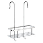 Shower Basket Soap Caddy With Hanging Hooks For Shower Mixer | Polished Chrome