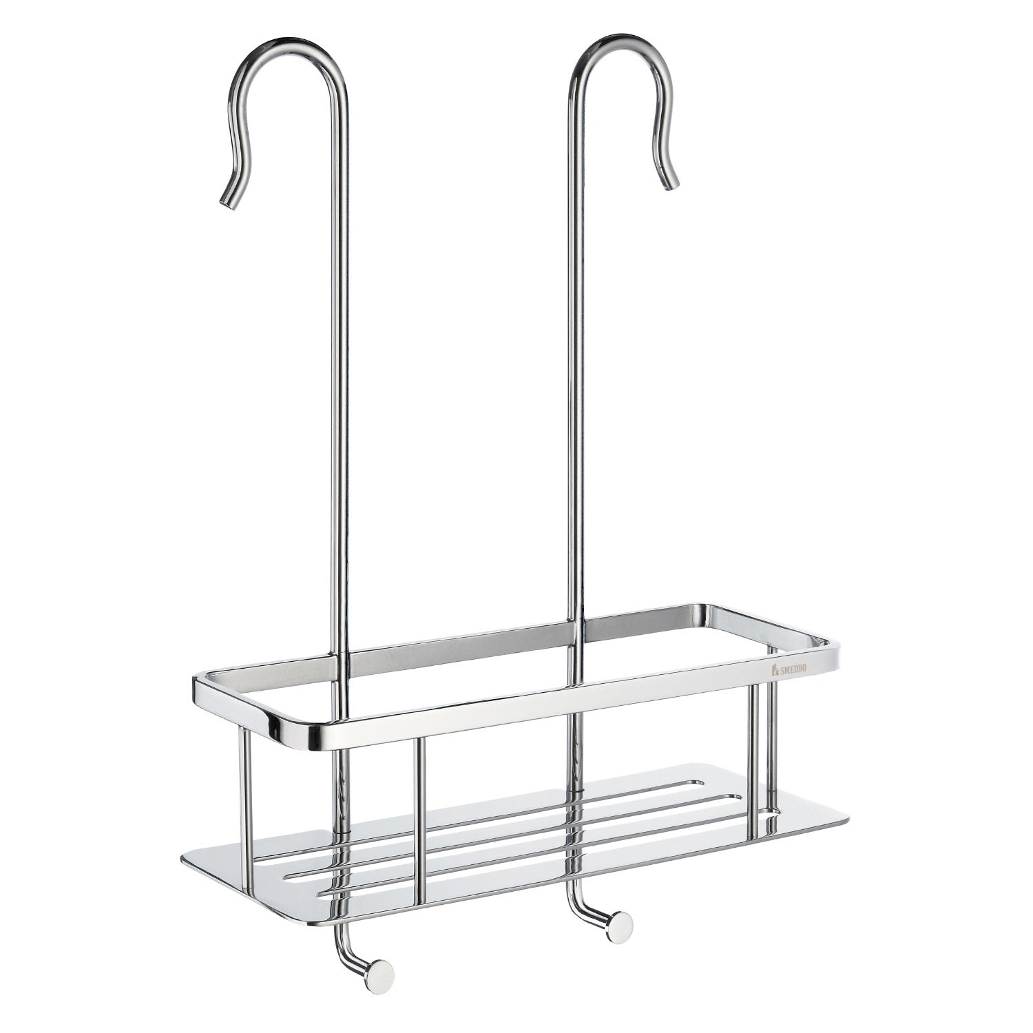 Shower Basket Soap Caddy With Hanging Hooks For Shower Mixer | Polished Chrome