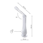 Lilly White Led Table Lamp Funky Reading Or Desk Lamp 4w Led Built In Fully Adjustable And 3 Stage Dimmer Switch