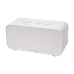 Ultrasonic Essential Oil Diffuser With Flame Effect, 7 Led Ambient Lights, Timer & Auto Shut-off | White