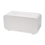 Ultrasonic Essential Oil Diffuser With Flame Effect, 7 Led Ambient Lights, Timer & Auto Shut-off | White