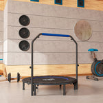 48 Foldable Mini Trampoline Fitness Trampoline Rebounder | Blue