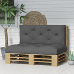 2 Seater Seat Cushions Water Repellent With Back Cushion | Charcoal Gray
