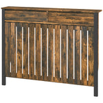 Radiator Cover With Drawer And Vertical Slats