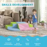 6 Piece Soft Play Equipment For Kids Climb And Crawl | Pink