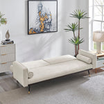 Jenna Suede Sofa Bed 3 Seater Living Room | Cream