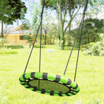 Kid Nest Swing Seat, Hanging Swing Set With Height Adjustable Ropes | Small | Black