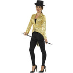 Sequin Tailcoat Jacket, Ladies | Large | Gold