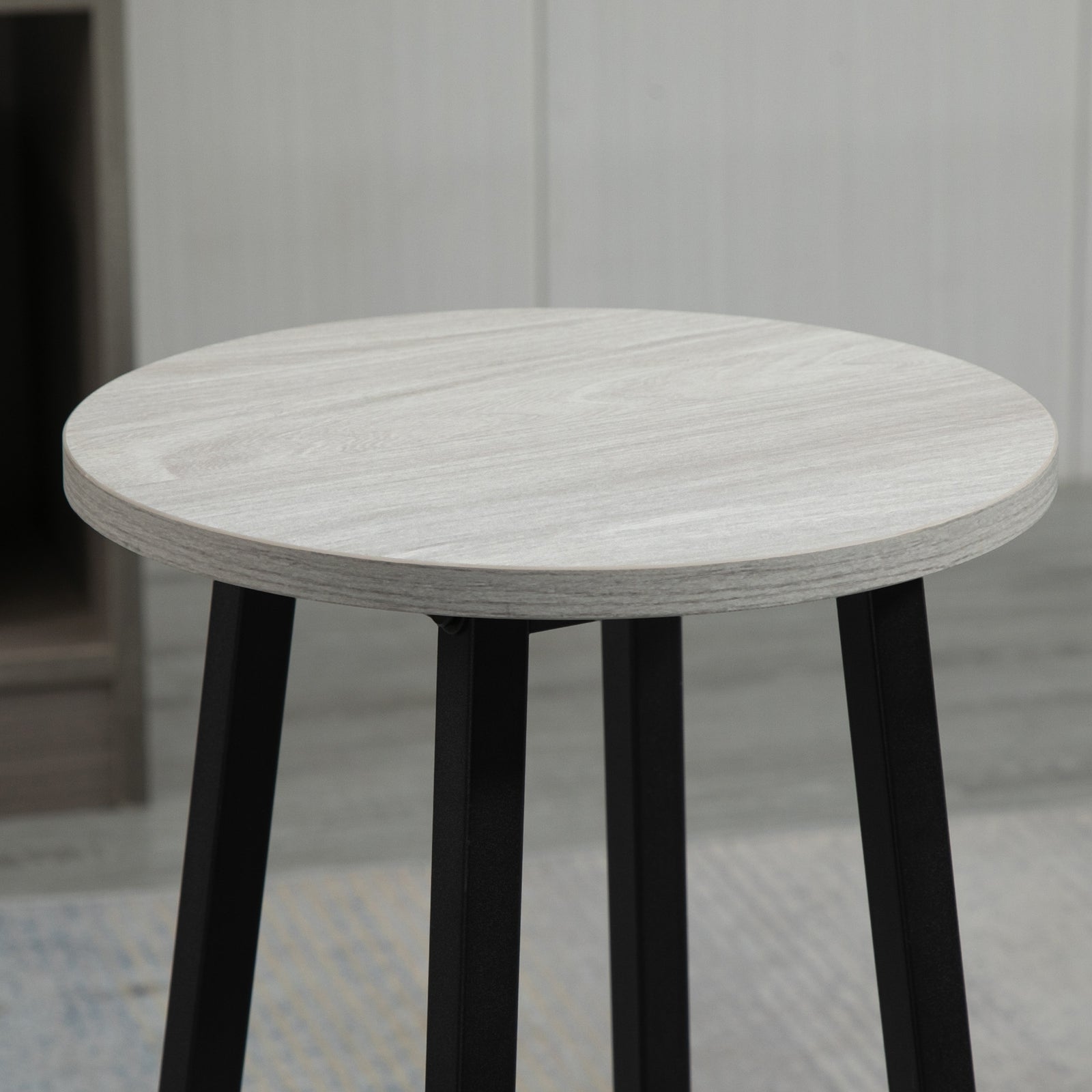 6 Piece Industrial Bar Table Set 2 Breakfast Tables