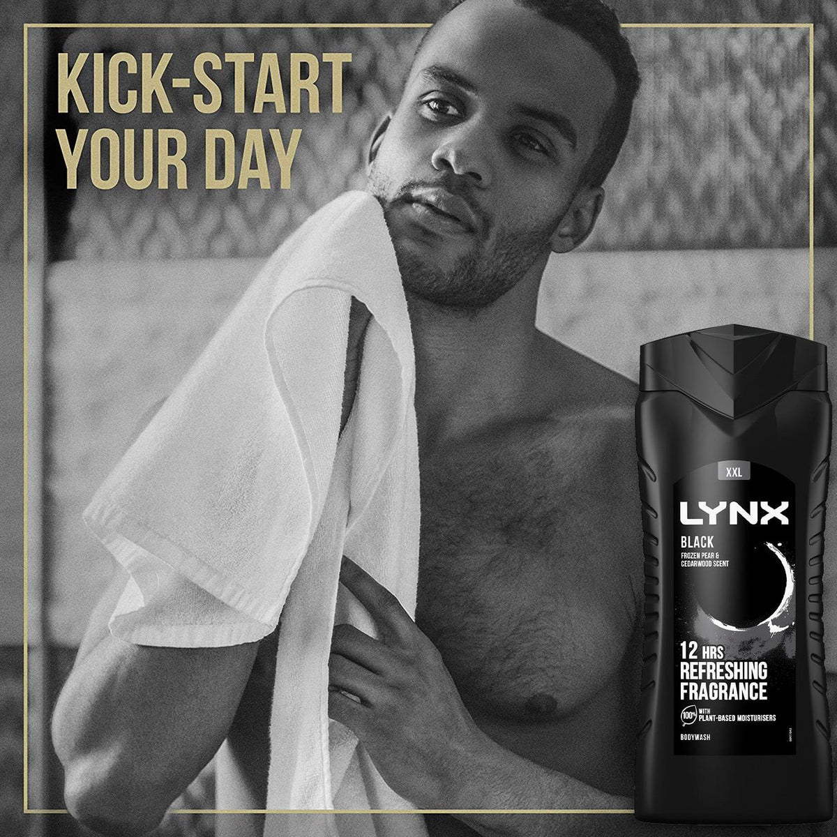 Black 12h Refreshing Energy Boost Shower Gel Bodywash 500ml | Set of 1
