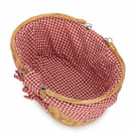 Wicker Shopping Basket With Swing Handle