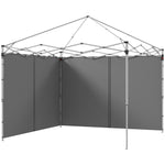 3x3(m) Or 3x6m Pop Up Gazebo Side Panels With Zipped Doors | Light Slate Gray