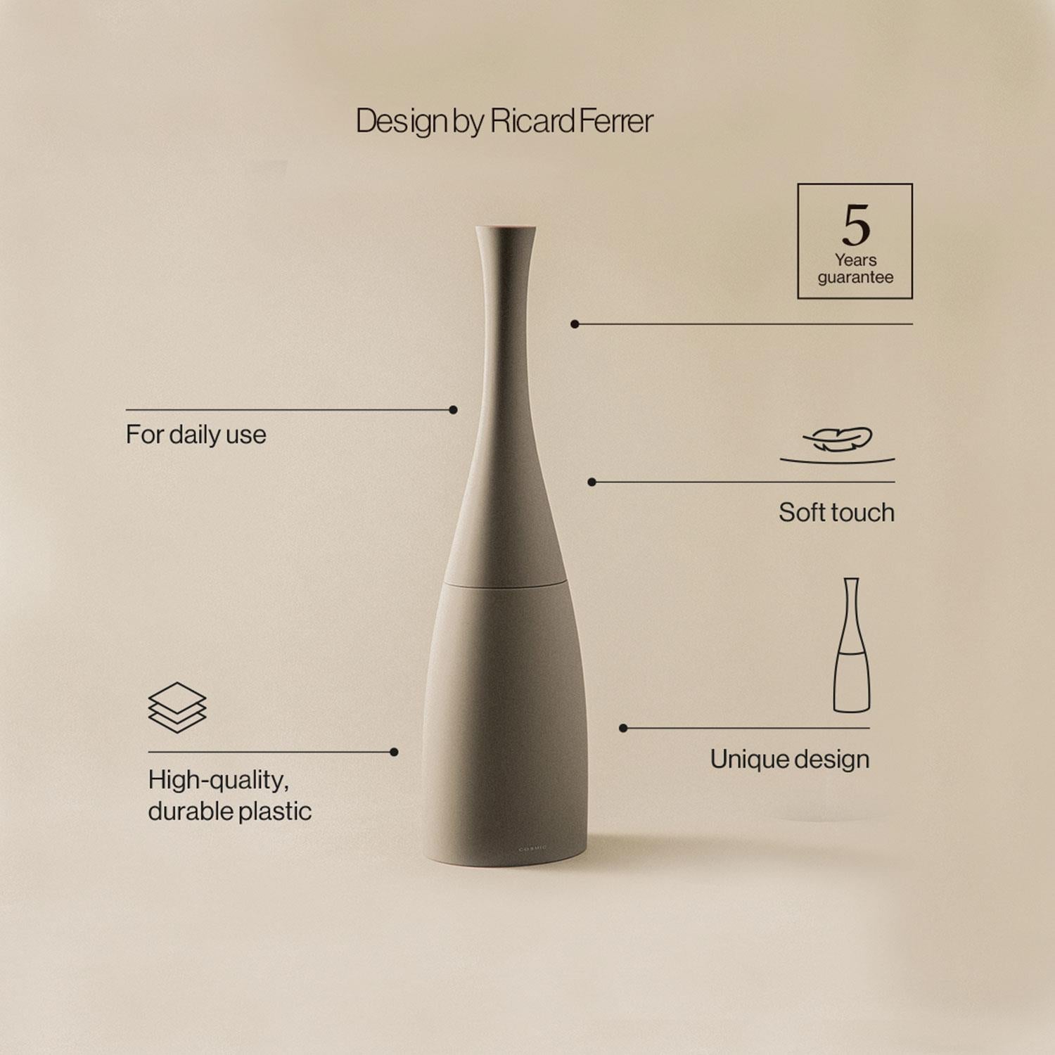 Toilet Brush, Matt White, Unique Design, Soft-finish, Saku Collection