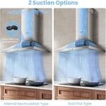 3-speed Stainless Steel Wall Mounted Chimney Range Hood With Led Light