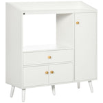 HOMCOM Freestanding Microwave Cabinet With Drawer
