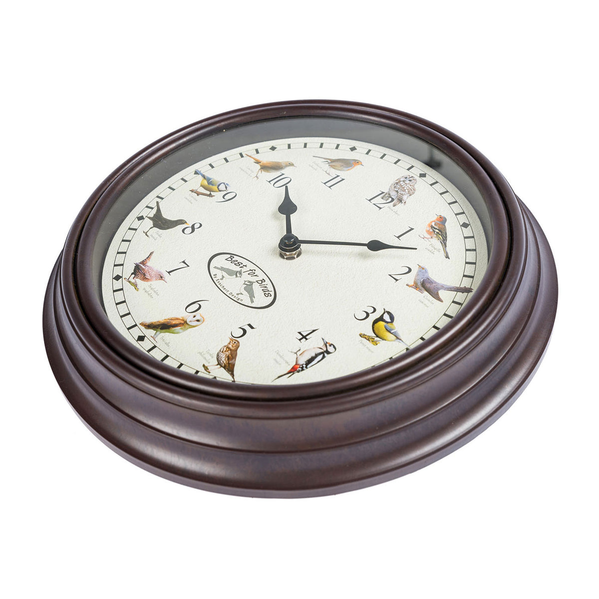 HOMESCAPES Singing Bird Song Quartz Wall Clock