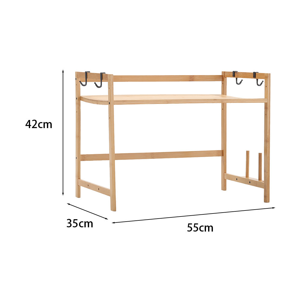 Free Standing Kitchen Organizer Storage Shelf Spice Jars Rack