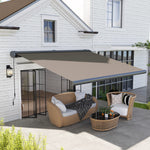 4x3(m) Full Cassette Electric Awning, Aluminium Frame | Light Grey