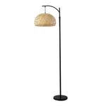 Breeins Traditional Woven Rattan Floor Lamp