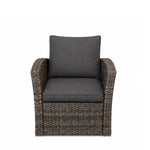 Wilmslow 4-seater Rattan Sofa Lounge Set For Outdoor Comfort | Grey