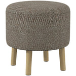 Round Storage Ottoman, Hidden Space, Cushioned
