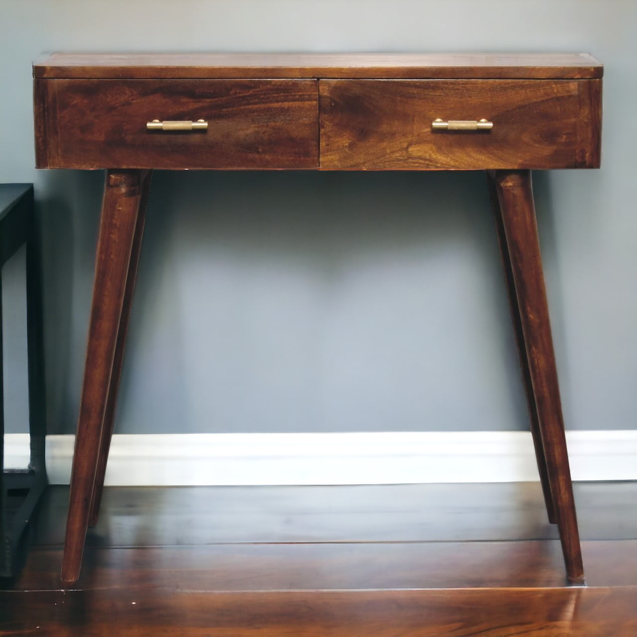 Chestnut T-bar Console Table