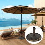 Outsunny 12kg Resin Garden Parasol Base Sun Umbrella Base,