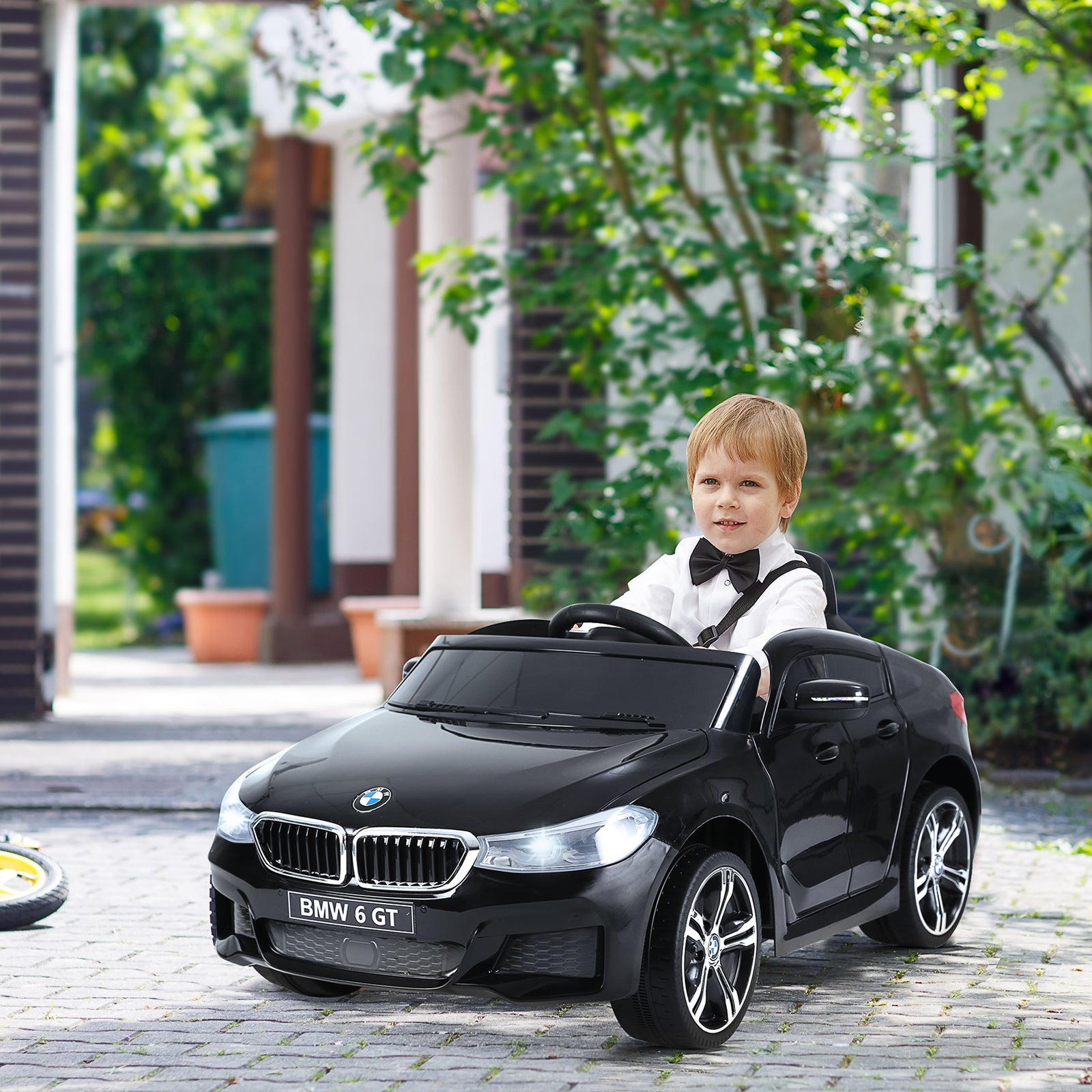 Kids Ride On Car Licensed Bmw 6gt 6v Electric Battery Powered Vehicle