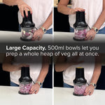 Drew&Cole 5 Second Clever Chop - 3 In 1 Chopper, Dicer & Puree Maker