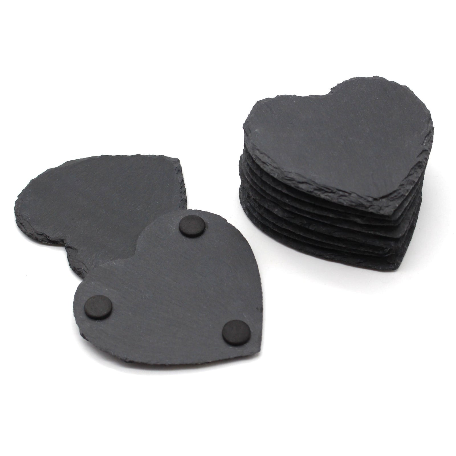 Slate Coasters Heart 80 Pieces 11cm Drinking Mat Wholesale