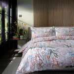 Naïve Floral 100% Cotton Duvet Cover Set With Piped Edging | Double | Multi Colour