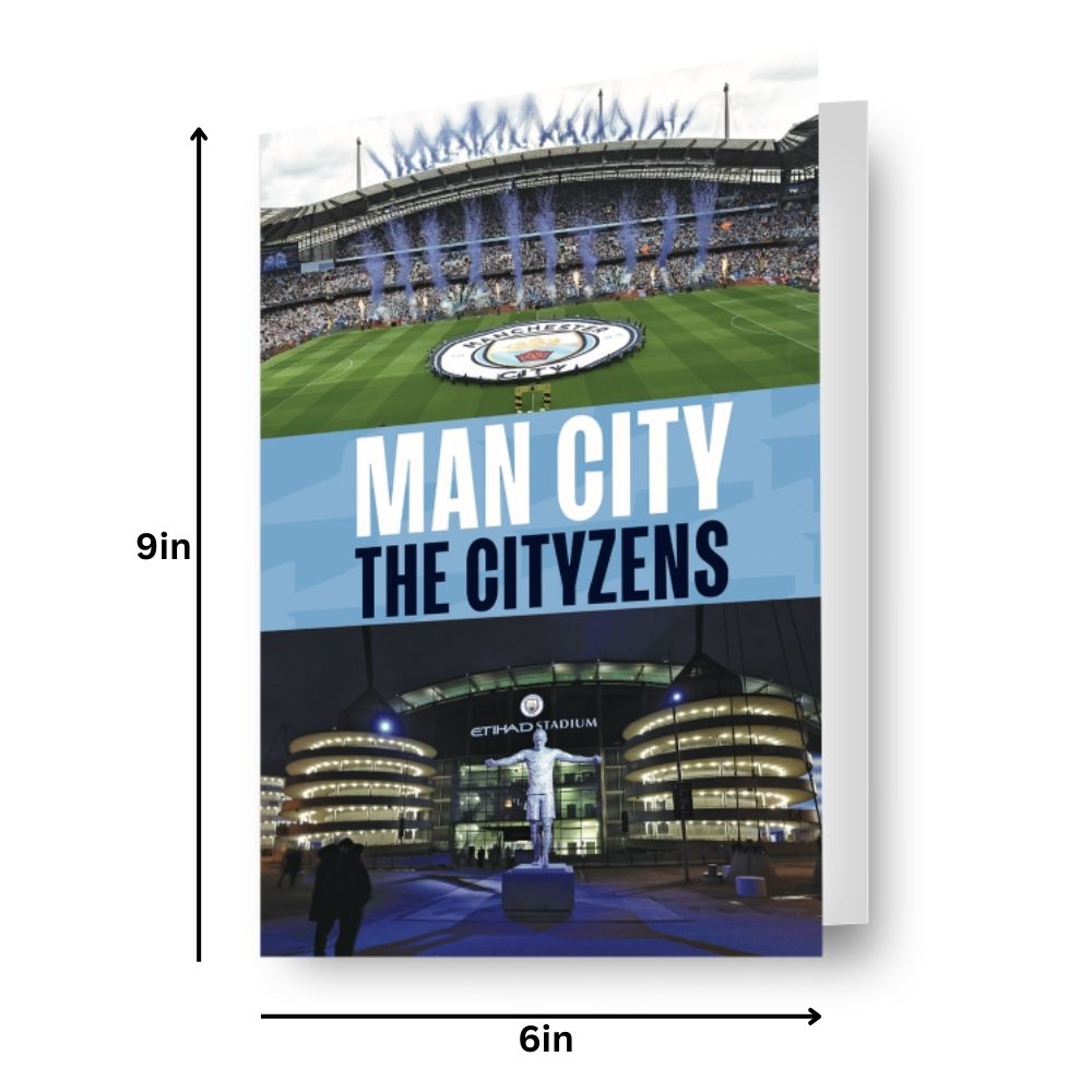 Manchester City FC Lenticular 3d-effect Card Official Product