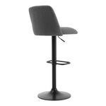 2 Set Swivel Counter Bar Stools With Mid Backrest | Grey