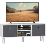 Modern Tv Cabinet Stand W/ Shelves & Drawers, Bedroom | One Size | Gray