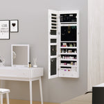 Hanging Mirrored Jewel Storage Cabinet Organiser Lockable