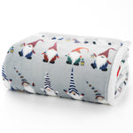 Snuggle Warm Fleece 140x180cm Throw Gonk Gnome Hey Ho Silver